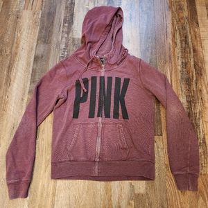 Victoria's Secret PINK Purple Zip Up Hoodie Size M
